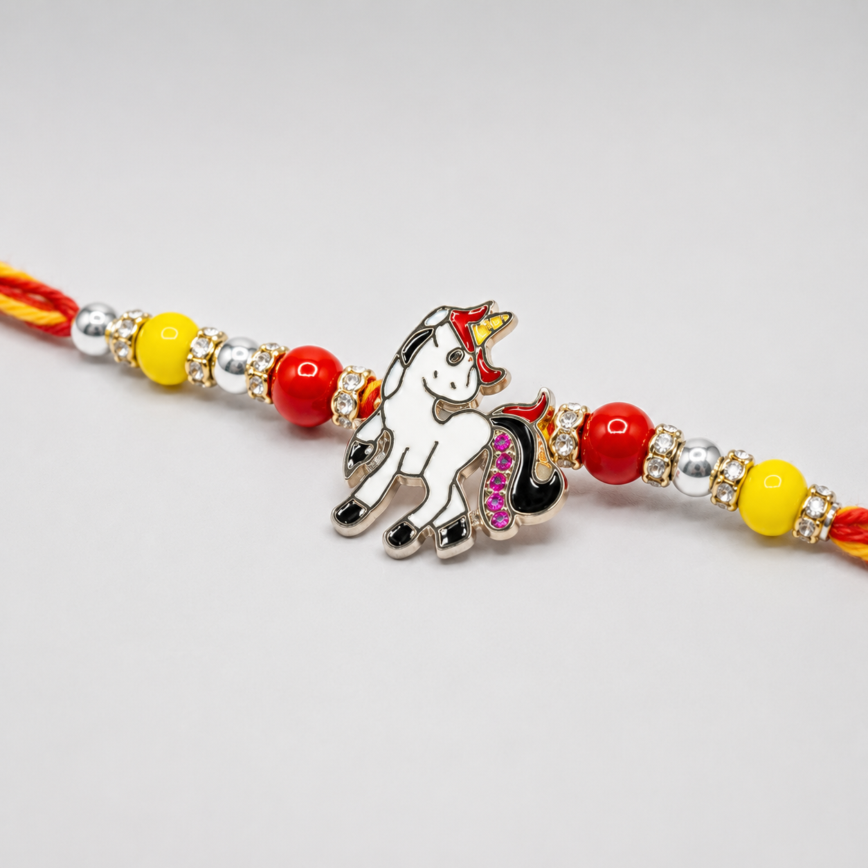 Unicorn Kids Silver Rakhi