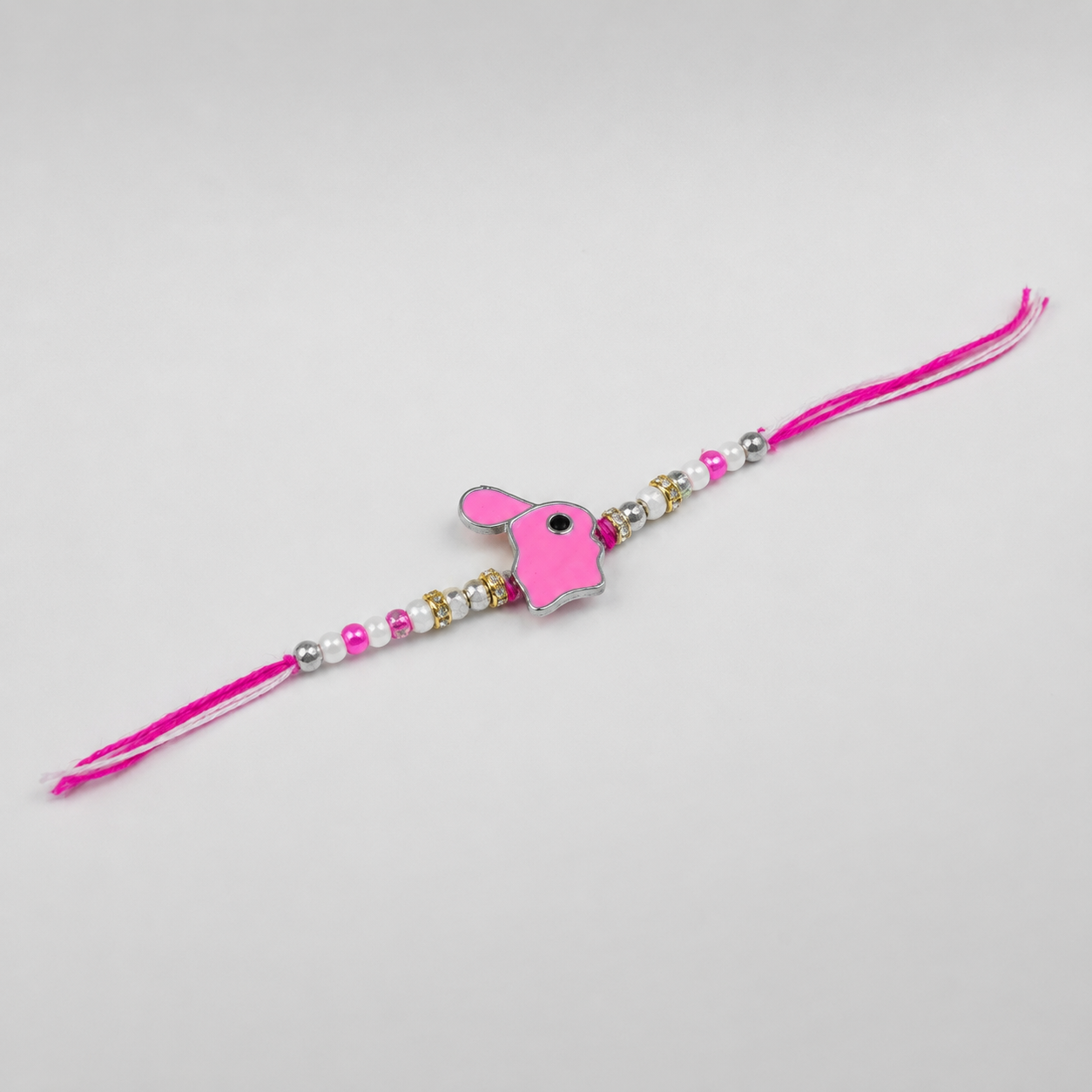 Pink Rabbit Kids Silver Rakhi