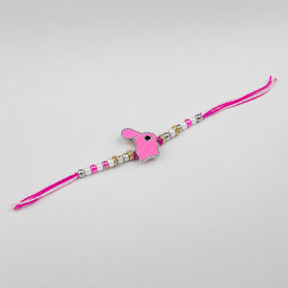Pink Rabbit Kids Silver Rakhi