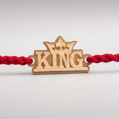 King Thread Silver Rakhi