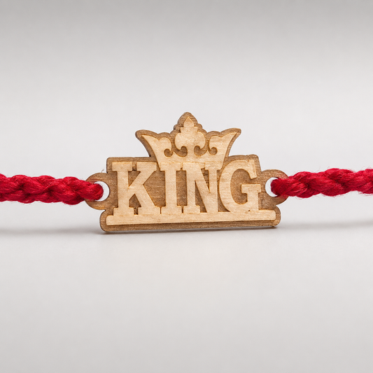 King Thread Silver Rakhi