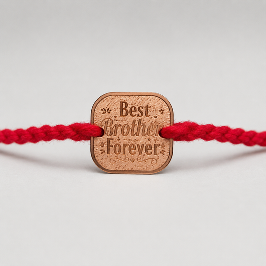 Best Brother Forever Silver Rakhi
