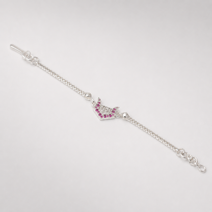 Pink Ram Silver Rakhi (6 gm)