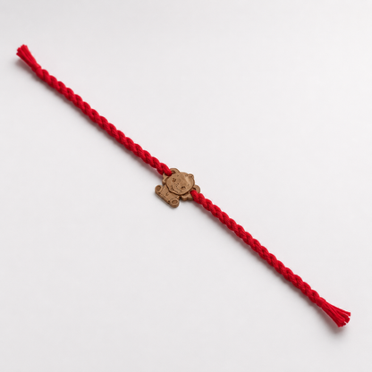Engraved Charm Thread Rakhi